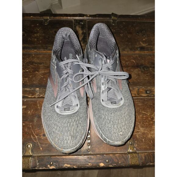 Brooks Womens Adrenaline GTS 18 1202681B005 Purple Gray‎ Running Shoes Size 11.5 - Picture 3 of 14
